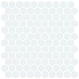 ONIX Hex Natureglass White Matte Glasmosaik