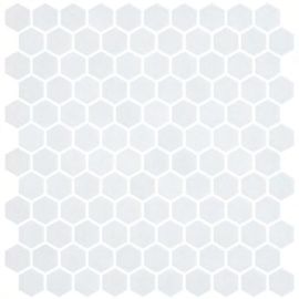 ONIX Hex Stoneglass White Glasmosaik