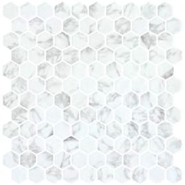 ONIX Hex Statuario Matte Glasmosaik