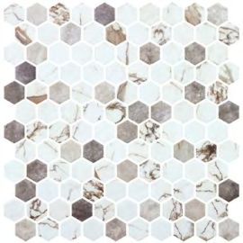 ONIX Hex Umber Glasmosaik
