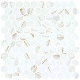 ONIX Hex Calacatta Gold Matte Glasmosaik
