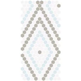 ONIX Hex Natureglass White, Mid Grey & Pale Blue Matte Glasmosaik