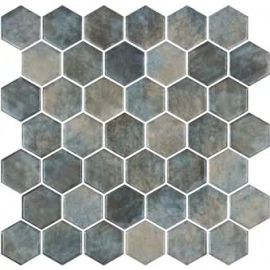 ONIX Hex XL Denim Copper Glasmosaik