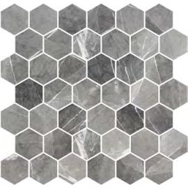 ONIX Hex XL Grafito Matte Glasmosaik