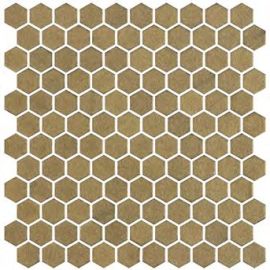 ONIX Hex Stoneglass Gold Glasmosaik