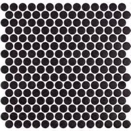 ONIX Penny Natureglass Black Matte Glasmosaik