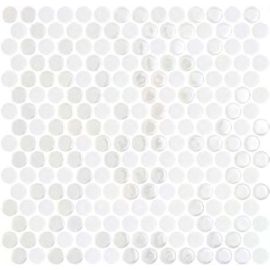 ONIX Penny Natureglass Opalo White Glasmosaik