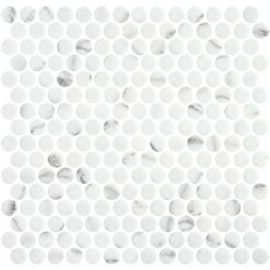 ONIX Penny Venato White Matte Glasmosaik