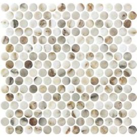ONIX Penny Arabescato Gold Matte Glasmosaik
