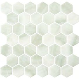 ONIX Hex XL Onyxa Pale Jade Glasmosaik