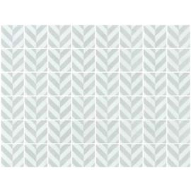 ONIX Penta Chevron Light Grey MS Glasmosaik