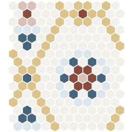 ONIX Hex Natureglass Mustard, Marfil, Pale Blue, Denim Blue, Glasmosaik