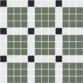 ONIX Stoneglass Green, Black and White Glasmosaik
