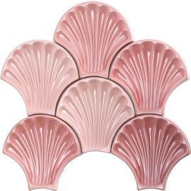 Artigiana Le Conchiglie 02 Rosa 15x15,5 cm glänzend