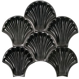 Artigiana Le Conchiglie 10 Nero 15x15,5 cm glänzend
