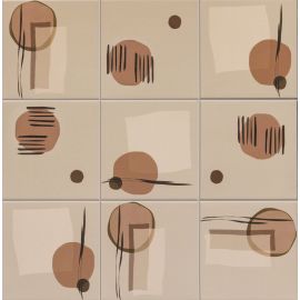 Sartoria Genesi Luce Browns 15x15 cm Decor Mix matt