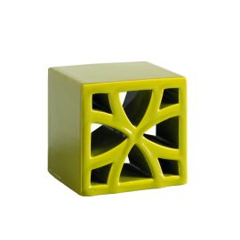 Artigiana Split Blend Flo Lime Green 11,8x11,7 cm glänzend